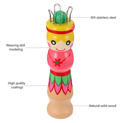 Large Dolly Bobbin French Knitting Toy, Educational Threading