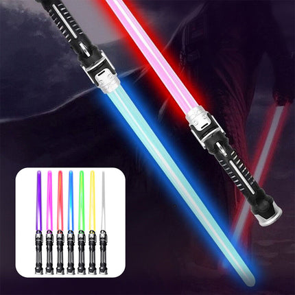 2 Pack LED Lightsaber Swords Colorful Flashing Light with Sound Toy