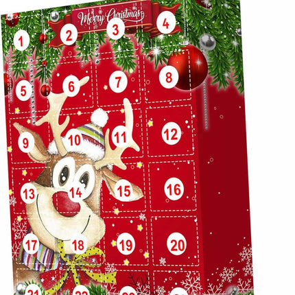 Christmas Advent Calendar with 24 Hanging Toys Countdown Set