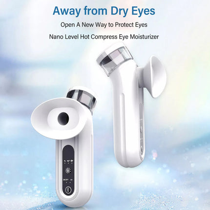 White Nano Eye Mist Sprayer, Hot Compress Moisturizing, Rechargeable