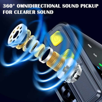 Dual Wireless Lavalier Microphone Plug Play Lapel Mic for iPhone Android