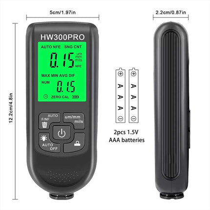 Car Digital Coating Paint Thickness Gauge Meter Tester with LCD