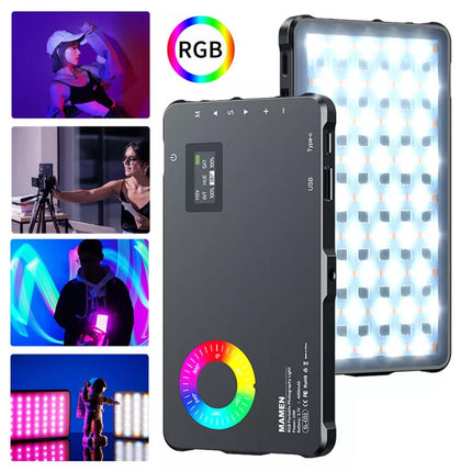 RGB LED Fill Light for Camera Video, 2500K-9000K Photography Lamp