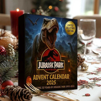 2D Flat Christmas Dinosaur Advent Calendar 2025 24 Day Acrylic Set