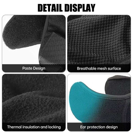 Winter Windproof Half Face Mask Ear Warmer for Skiing Motorcycle Riding