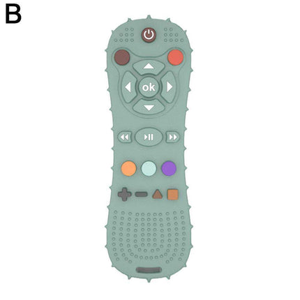 TV Remote Shape Baby Teether Silicone Chew Toy Soothe Teething Toy