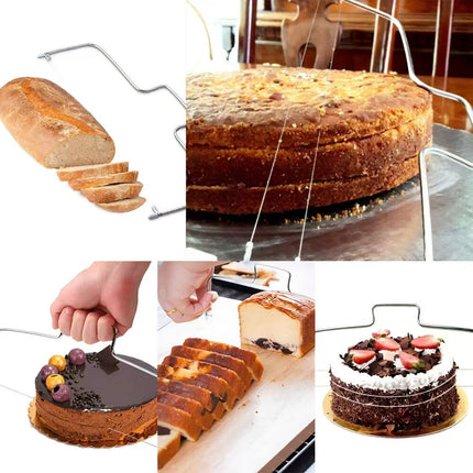 Adjustable 304 Stainless Steel Slicer for Bread, Toast and Cakes Kitchen Tool