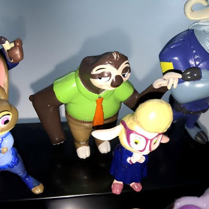 12pcs Zootopia Zootropolis Judy Hopps Nick Wilde Mr Big Mini Doll PVC Figures Set