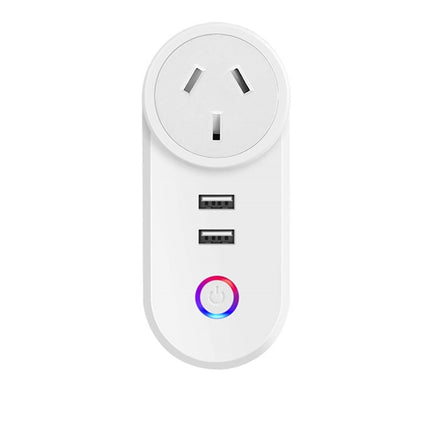Smart Home WiFi Dual Socket Switch Adaptor, Works with Alexa & Google