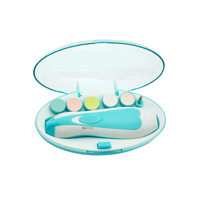 6 in 1 Electric Nail Trimer Infant Newborn Safe Grinder Clipper Tools Set