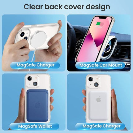 For iPhone 14 Pro Max Plus: MagSafe Shockproof Case & Full Protector Set