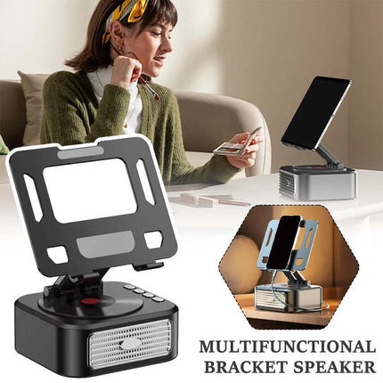 Adjustable Stand with Bluetooth Speakers for Phone & Tablet