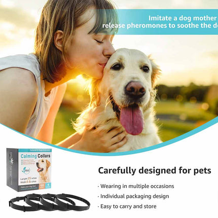 4 Pack Calming Collar for Dogs Cats Pet Pheromone Collar Anxiety Relief