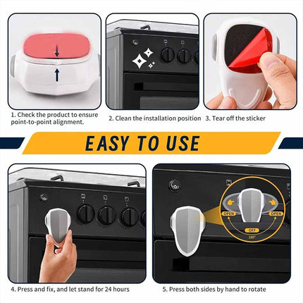 5X Oven Door Child Safety Lock – Kitchen Baby Protection