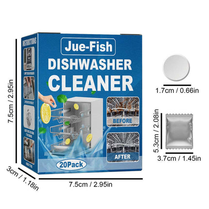 20 Packs Dishwasher Cleaning Tablets – Removes Limescale & Build-Up