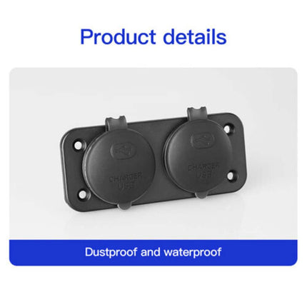 12-24V Car Fast Charger Panel 2x QC3.0 + 2x PD USB-C Ports