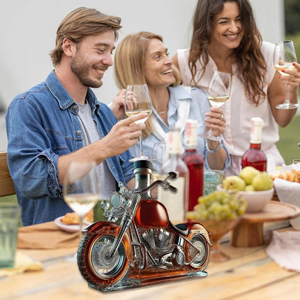 Motorcycle Glass Wine Decanter Vintage Whisky Decanter Liquor Bottle