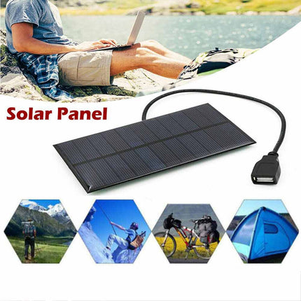 Solar Power Bank USB Outdoor Camping Hiking Phone Camera Charger