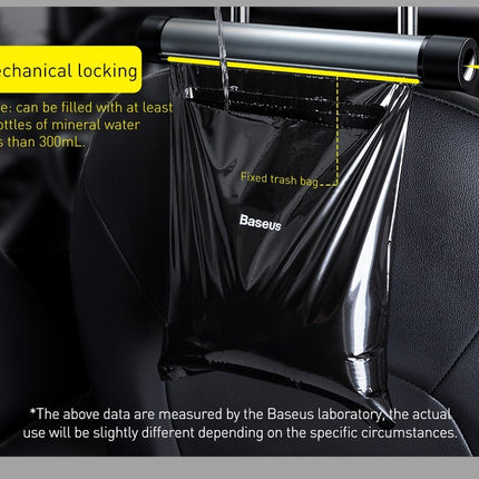 Baseus Car Trash Can Litter Bag Garbage Waste Bin Lid Organizer