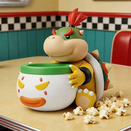Easy Clean Bowser Jr Popcorn Container Movie Snack Bucket