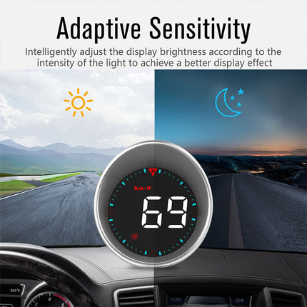 Universal G5 HUD GPS Speedometer Car Head Up Display with Speed Alarm