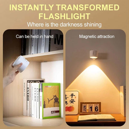 Rechargeable LED Magnetic Wall Mounted Night Lamp with Remote