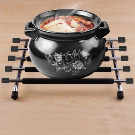 Stainless Steel Trivet, Hot Pan Stand Rack, Worktop Saver for Kitchen