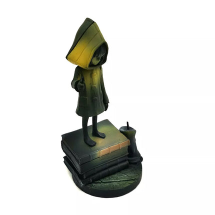 Cute Nomes with Yellow Raincoat Girl Statue Game Toy Model