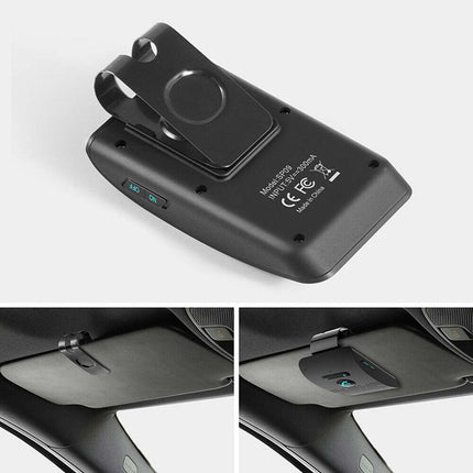 Wireless Car BT4.2 Handsfree Speaker Kit Sun Visor Clip Black