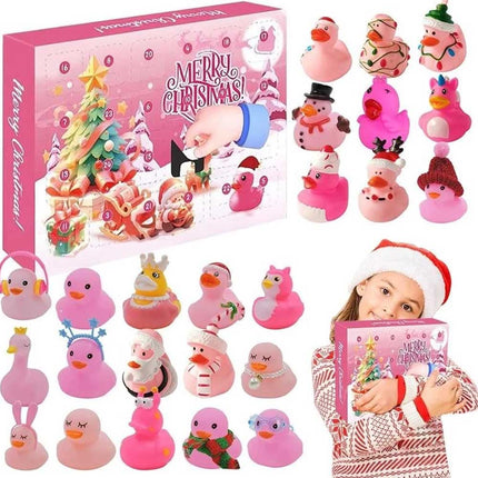 2025 Christmas Countdown Advent Calendar Pink Duck Daily Surprise