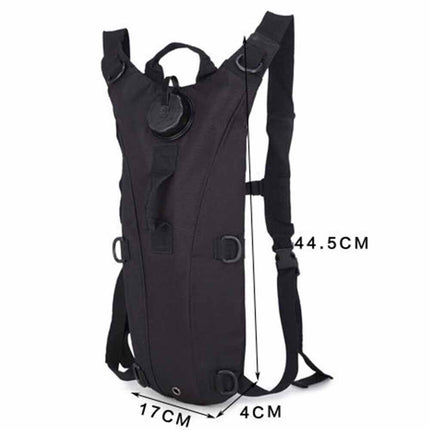 Outdoor 3L Camping Water Bladder Pack, Tactical Hiking Backpack