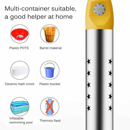 2000W Electric Water Heater Immersion Bucket Heater Intelligent Heating Element