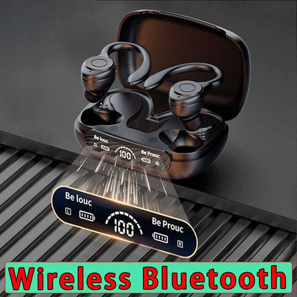 Wireless Bluetooth 5.3 Sport Earbuds Gym Headphones with Mic Sweatproof
