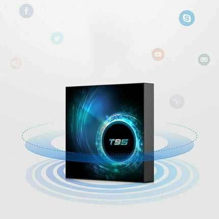 T95 TV Box 4GB 32GB Android 10.0 Quad Core HD 6K WiFi 5G Media Player