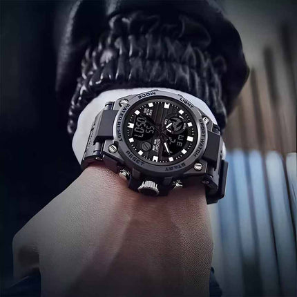 New Men's Digital Sports Watch Waterproof Electronic Luminous Wristwatch