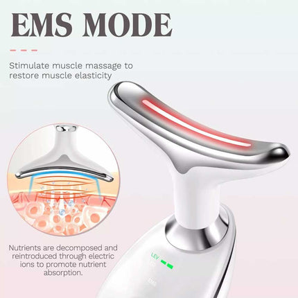 LED Neck Face Lifting Massager Skin Tighten Anti-Wrinkle Double Chin