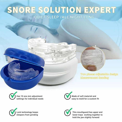 Anti Snore Device Anti Snoring Solution Mouthpiece Sleep Aid