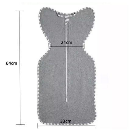 Stage 1 Swaddle UP Lite 0.2 TOG Sleeping Bag Grey Middle Size