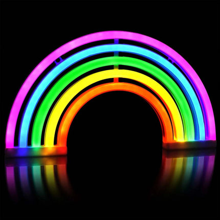 Colourful Rainbow LED Neon Light Stand Wall Bar Lamp for Home Nursery Room