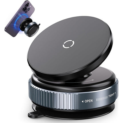 Electric Car Phone Holder Magnetic Vacuum Suction Cup 360° Rotation Mount
