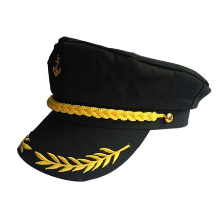 Navy Captain Hat, Skipper Yacht Hat, Sailor Costume Cosplay Fancy Dress