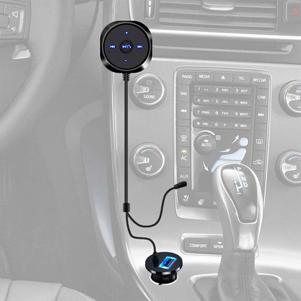 Bluetooth Receiver BT to Aux Adapter Car Audio MP3 Kit with USB Charger Dongle