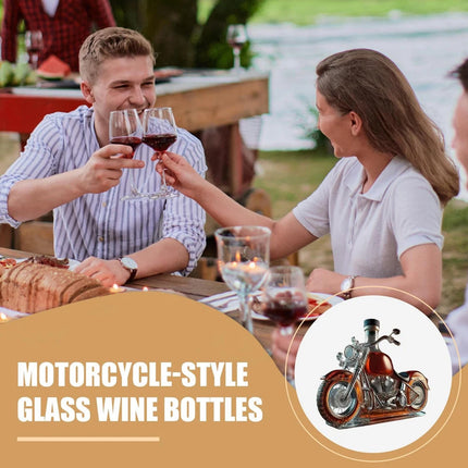 Motorcycle Glass Wine Decanter Vintage Whisky Decanter Liquor Bottle