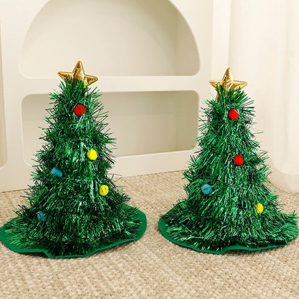 Christmas Tree Hat Fancy Xmas Headwear Party Costume New Year Decor