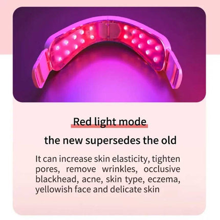 V-Face Shape Massager LED Photon Therapy: Skin Neck Lift, Slim Double-Chin Removal
