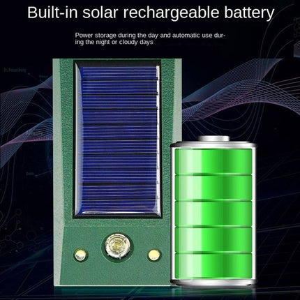 Solar Ultrasonic Animal Repeller IP66 Cat Dog Fox Pest Scarer Deterrent