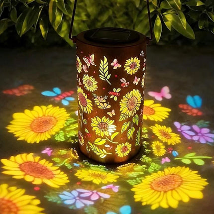 Solar Sunflower Lantern Outdoor Waterproof Hanging Garden Yard Patio Light