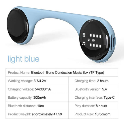 Under Pillow Sleep Speaker Bone Conduction Wireless Rechargeable 5.4