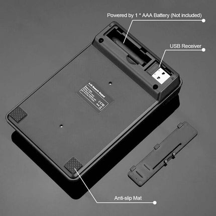 Wireless Numeric Keypad 2.4GHz, 19 Keys, Mechanical Feel Keyboard