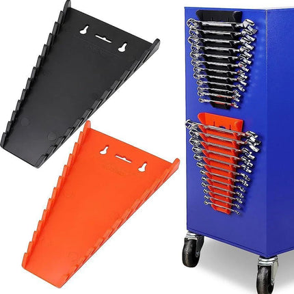 2Pcs Magnetic Spanner Rack, 24 Piece Wrench Holder Tool Storage Organiser